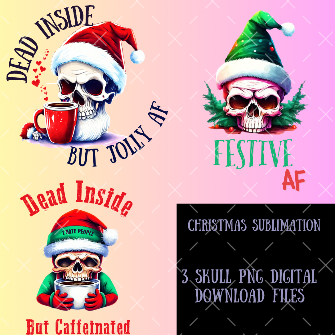 Digital Download- Skull Christmas
