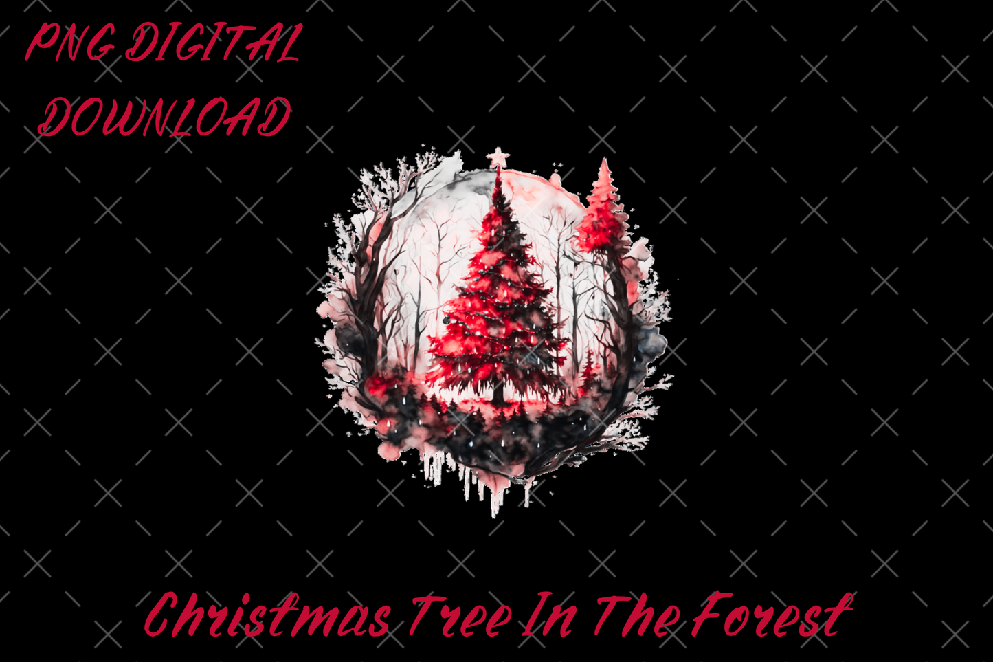 Digital Download- Christmas Tree In The Forest