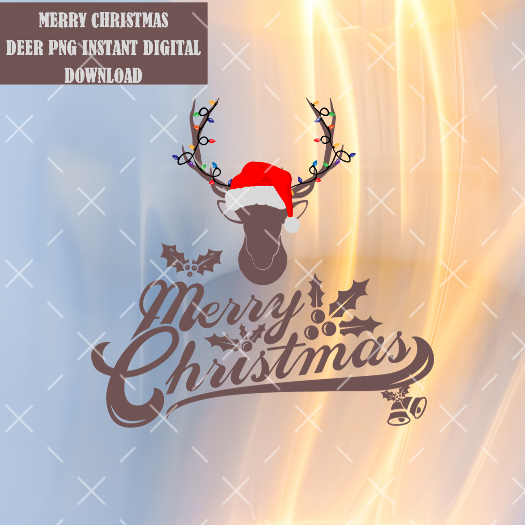 Digital Download- Merry Christmas Deer